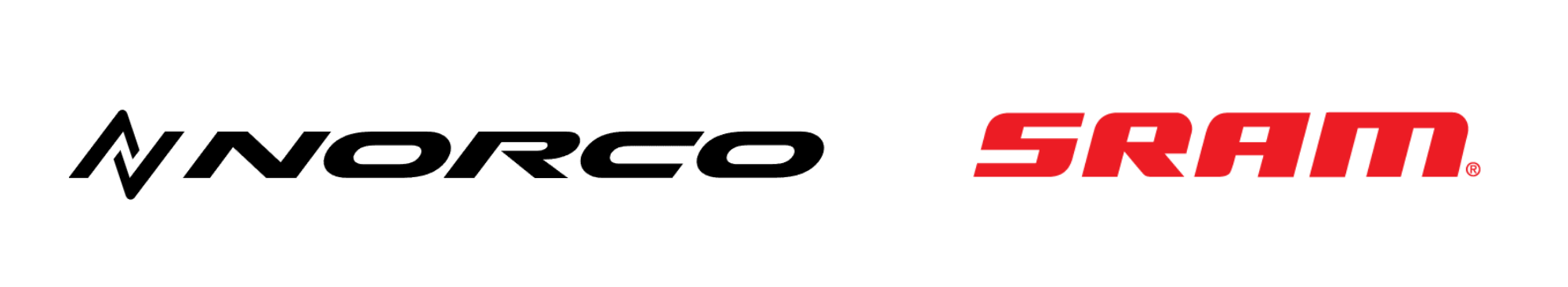 Logos of Norco and SRAM on a white background