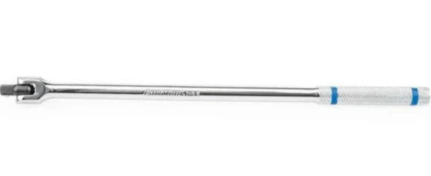 Socket wrench extension bar on a white background